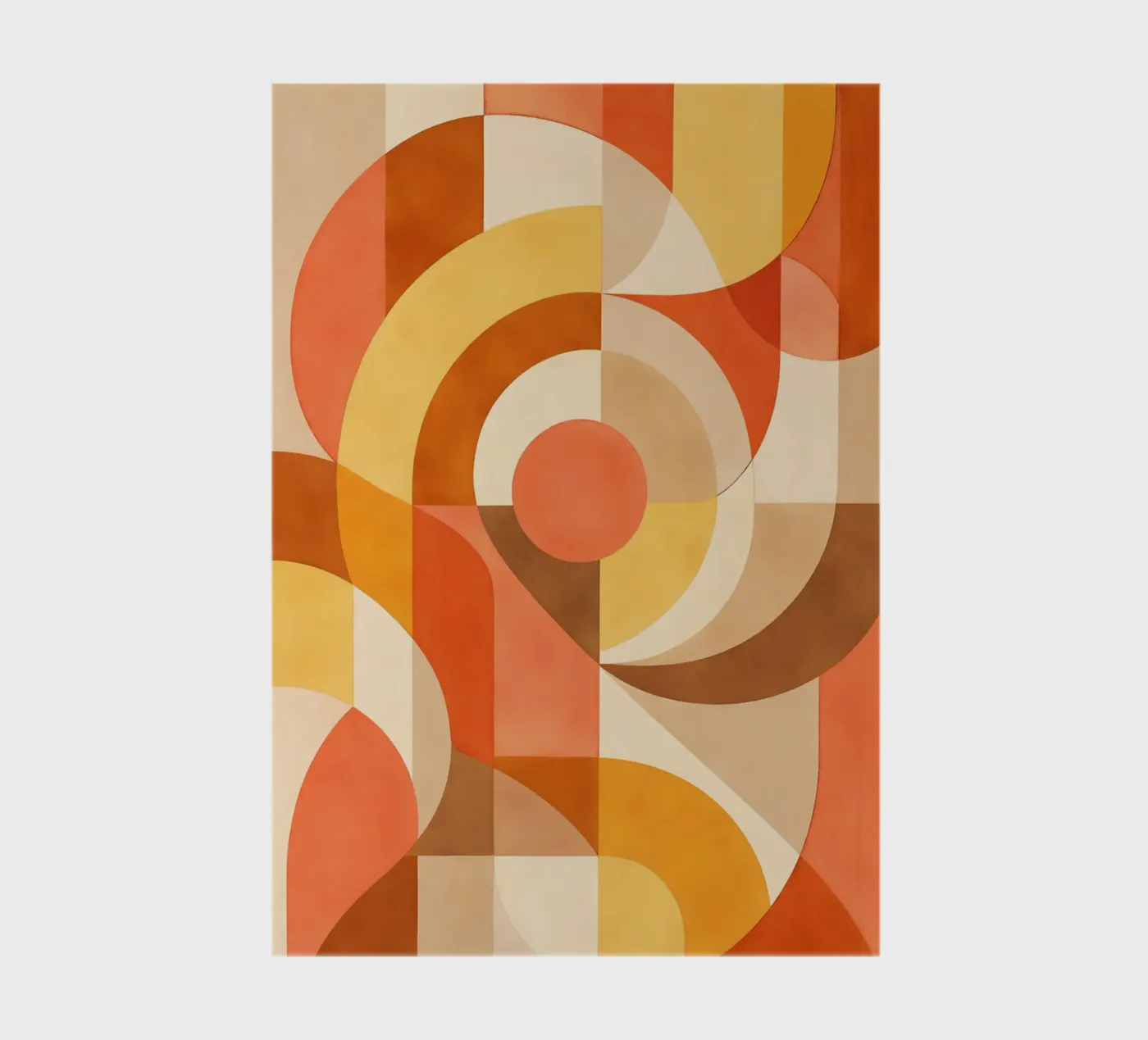 Bold Abstract Composition with Circular Forms notebook by DesignDoodle