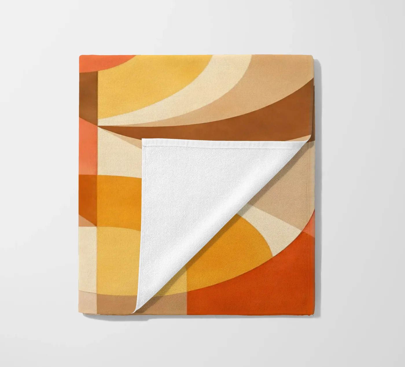 Bold Abstract Composition with Circular Forms beach towel by DesignDoodle