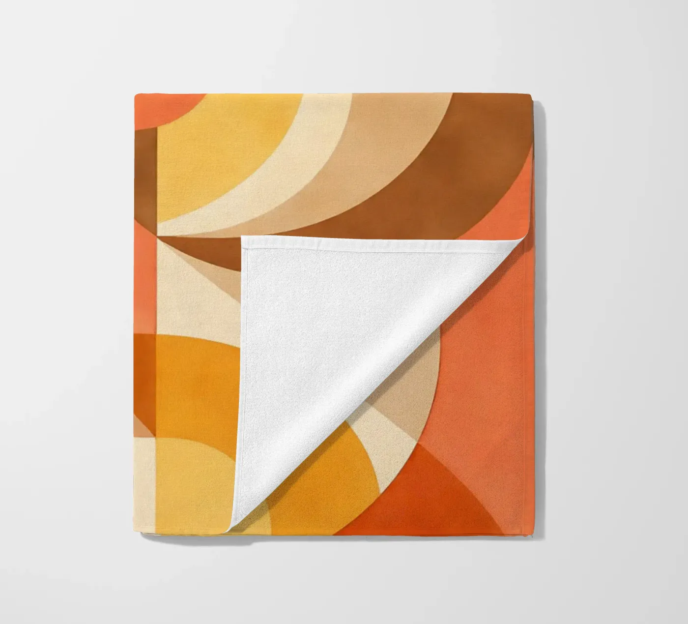 Bold Abstract Composition with Circular Forms beach towel by DesignDoodle