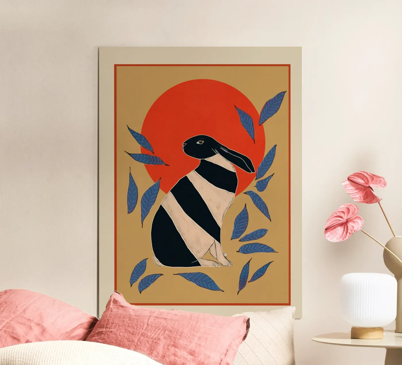 Striped Hare at Sunset poster da cityart