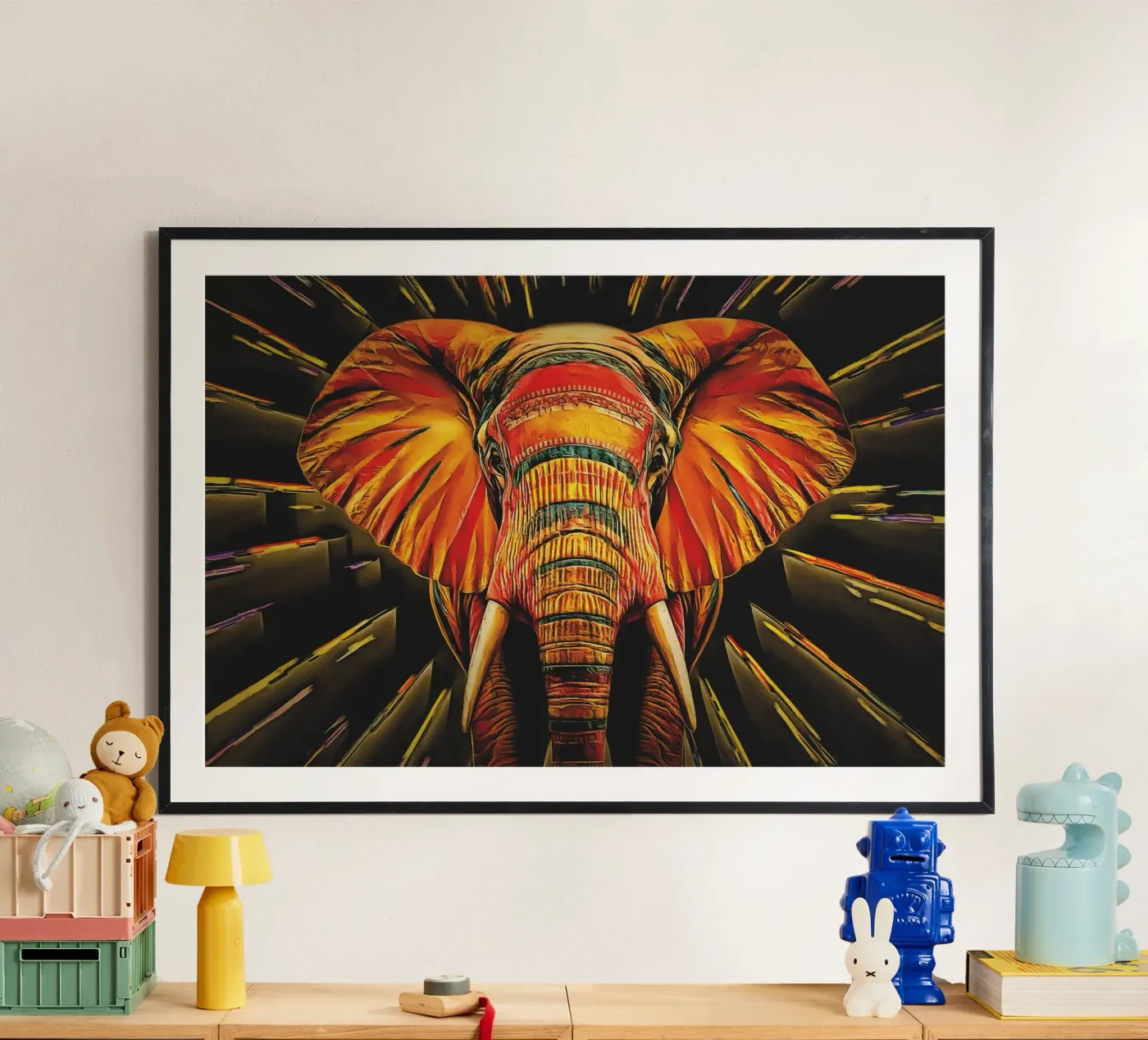 Elephant graph poster by Fred-Graph