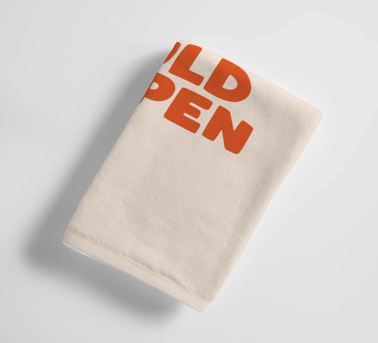 What's The Best That Could Happen Typografie Design towel by THE MOTIVATED TYPE