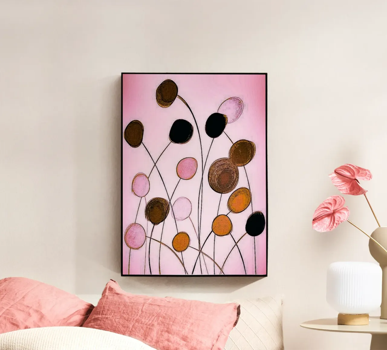 Dandelions acrylic glass by Nomi Morina