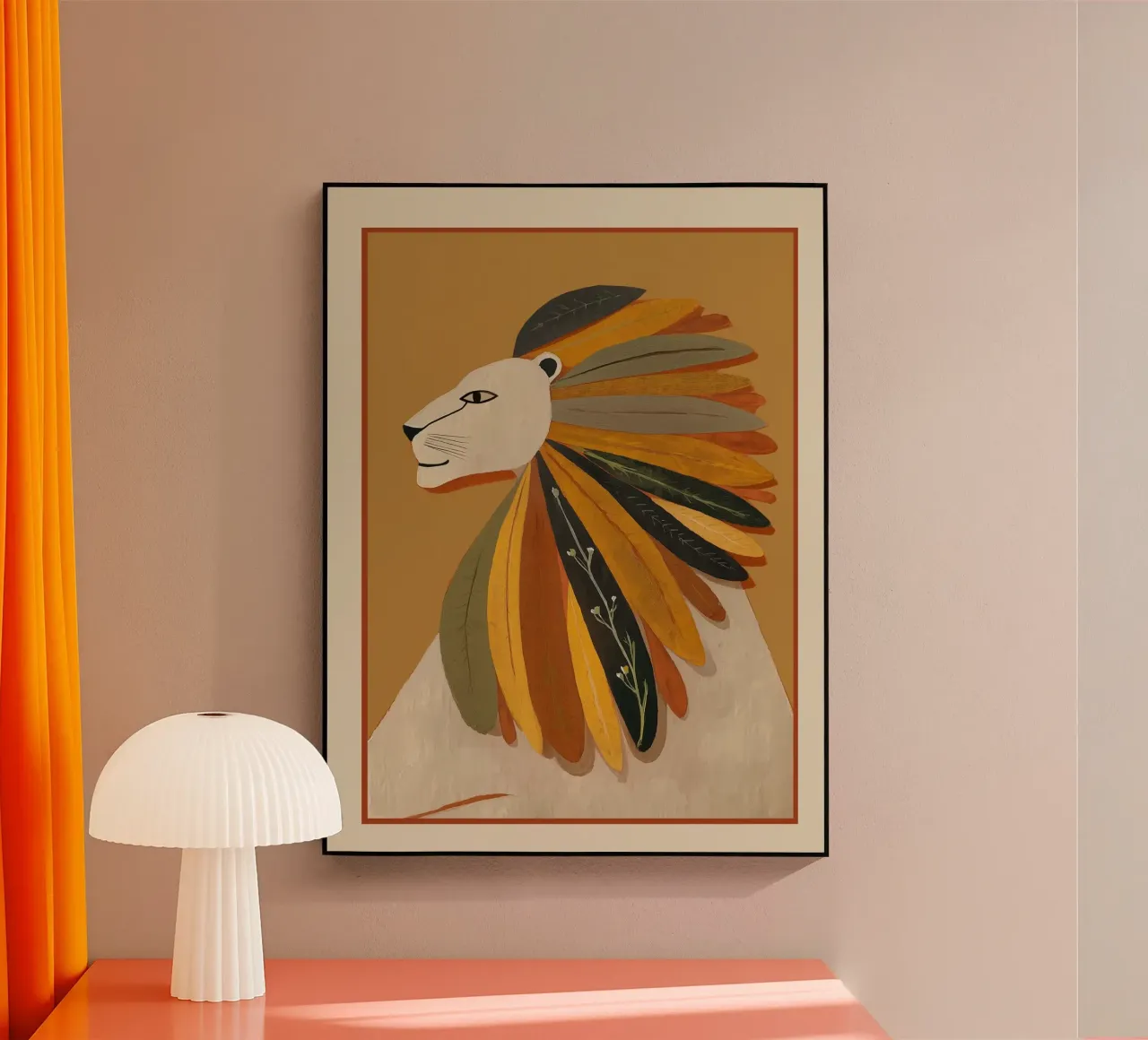 Leaf Mane Lion plexiglass da cityart