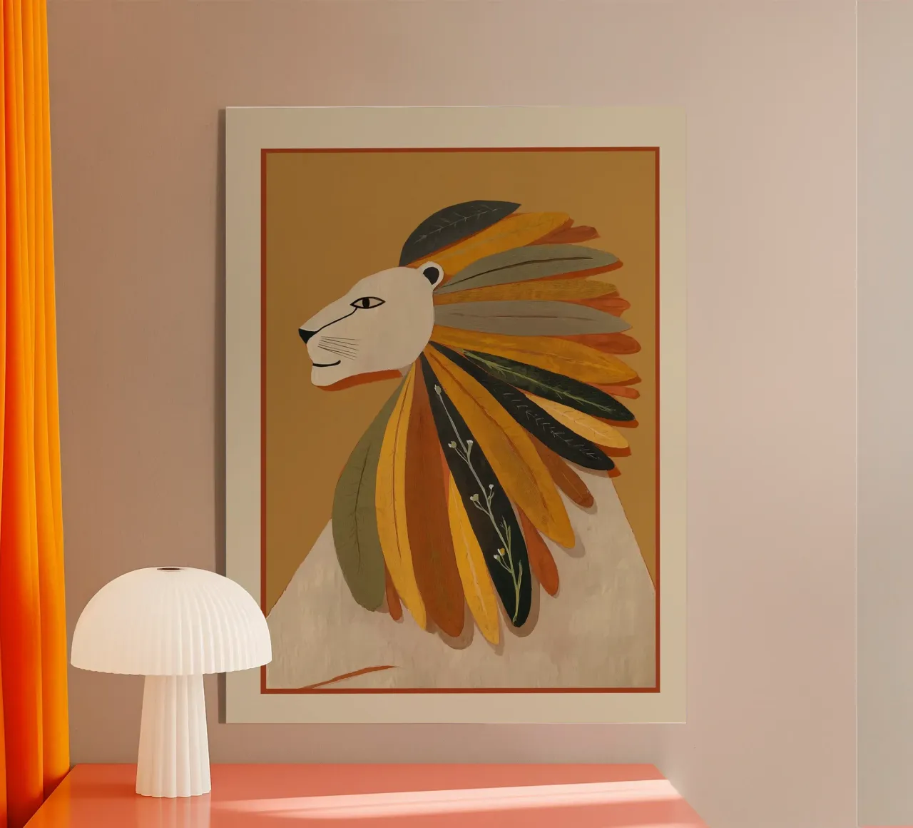 Leaf Mane Lion plexiglass da cityart