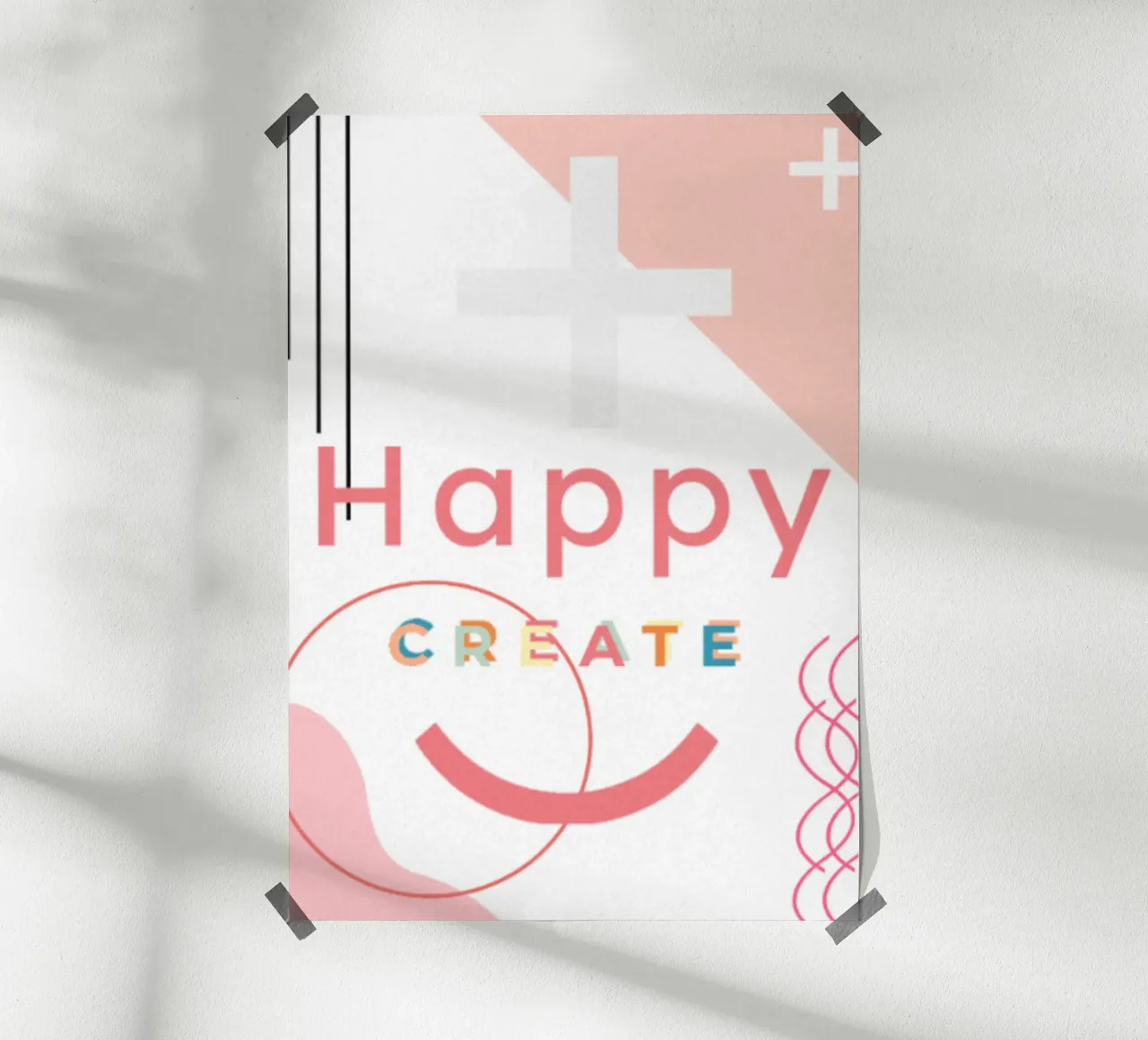 Creazione felice poster da Nomi Morina