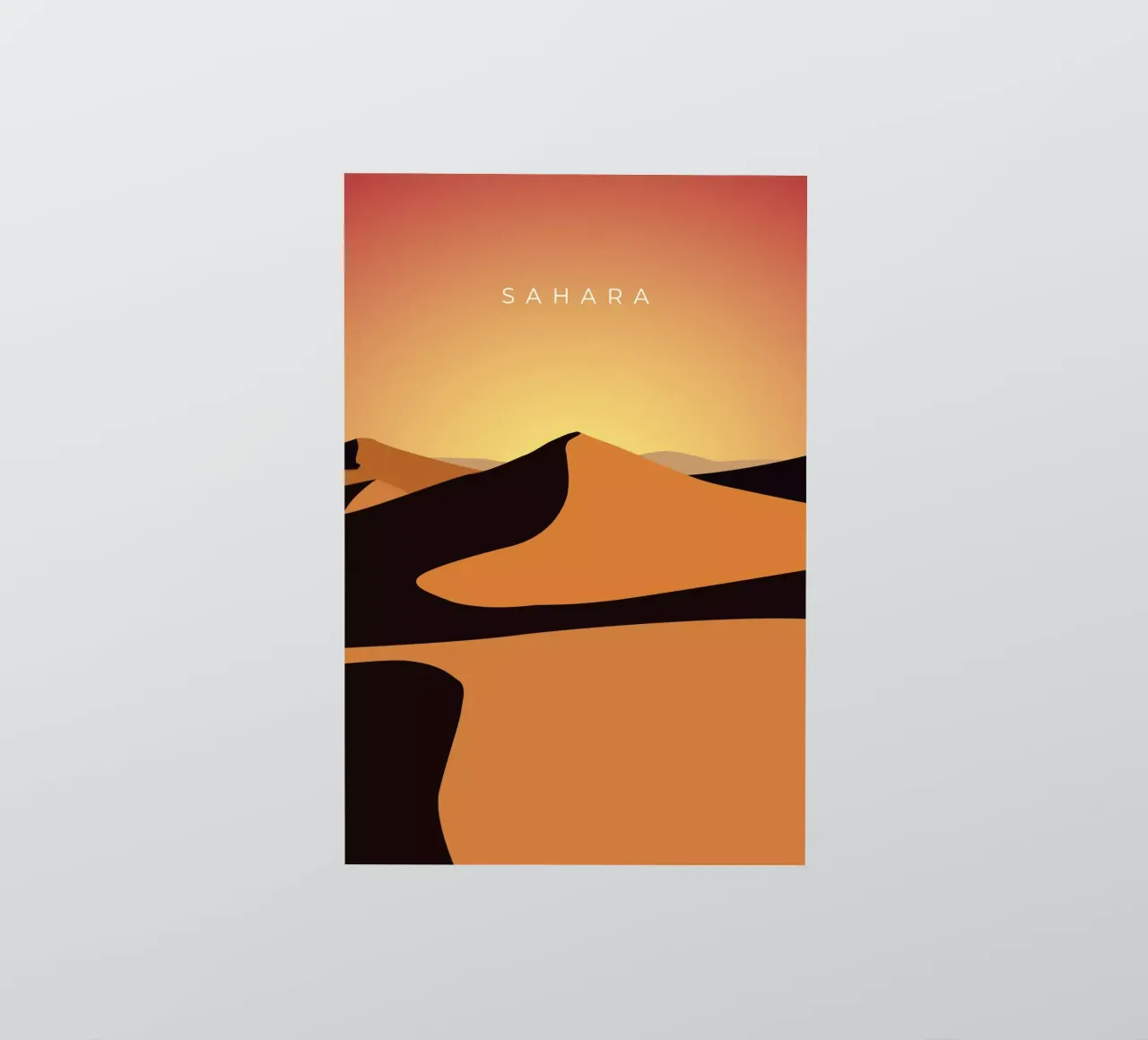 Sahara sticker by minimalist designs