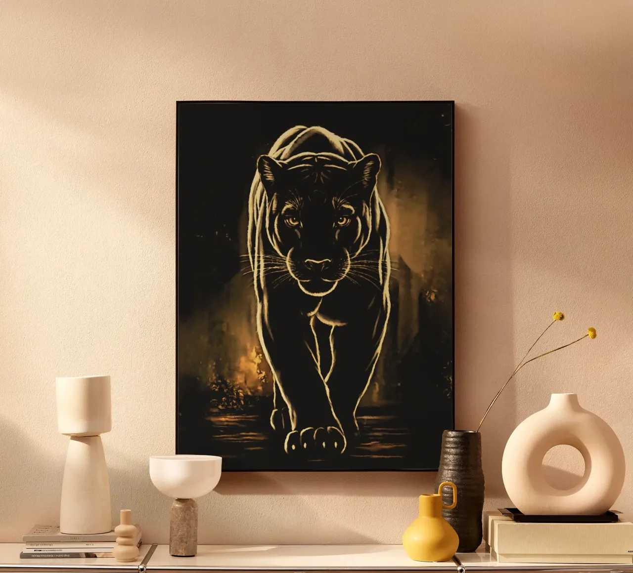 The black panther acrylic glass by Fred-Graph
