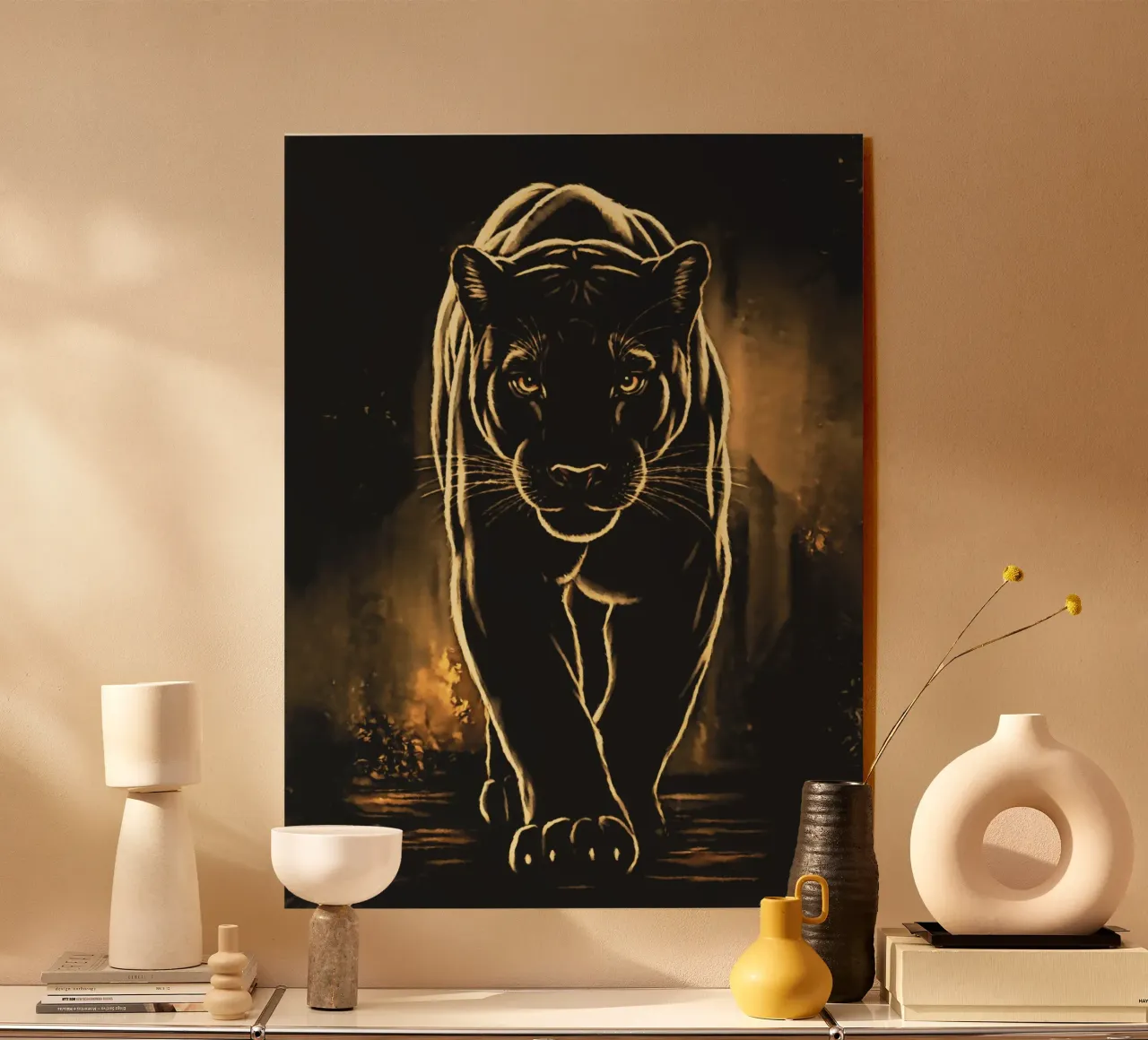 La pantera nera plexiglass da Fred-Graph