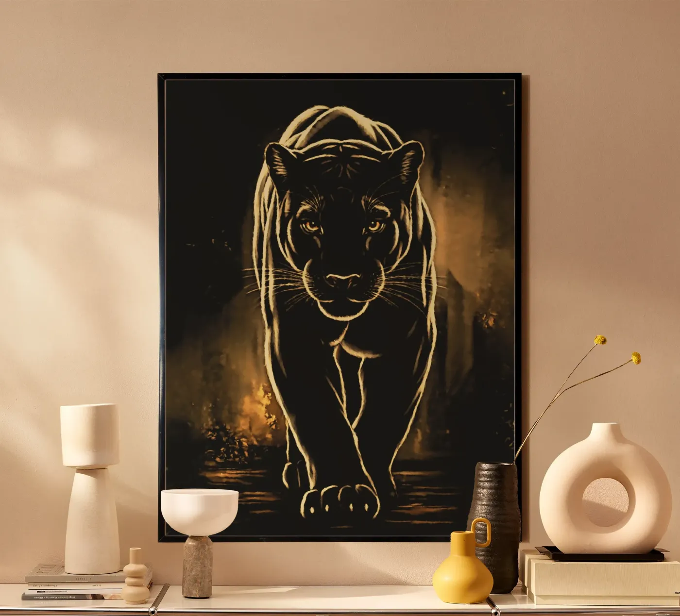 La pantera nera poster da Fred-Graph