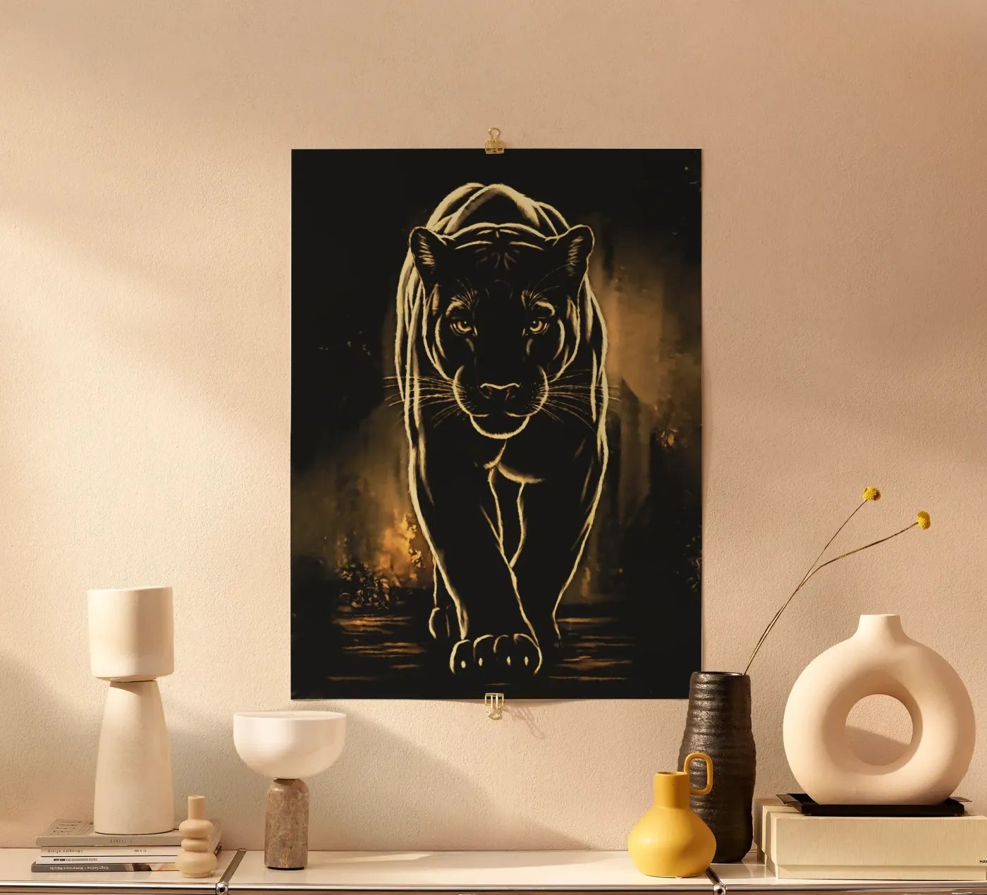 La pantera nera poster da Fred-Graph