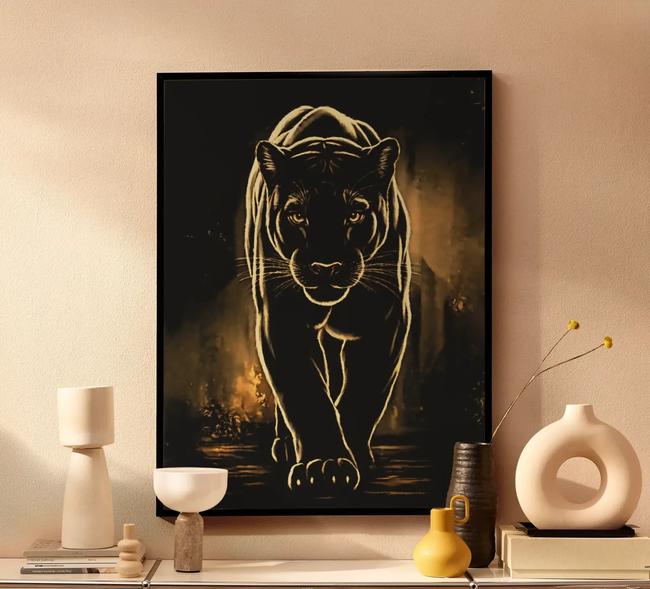 La pantera nera poster da Fred-Graph