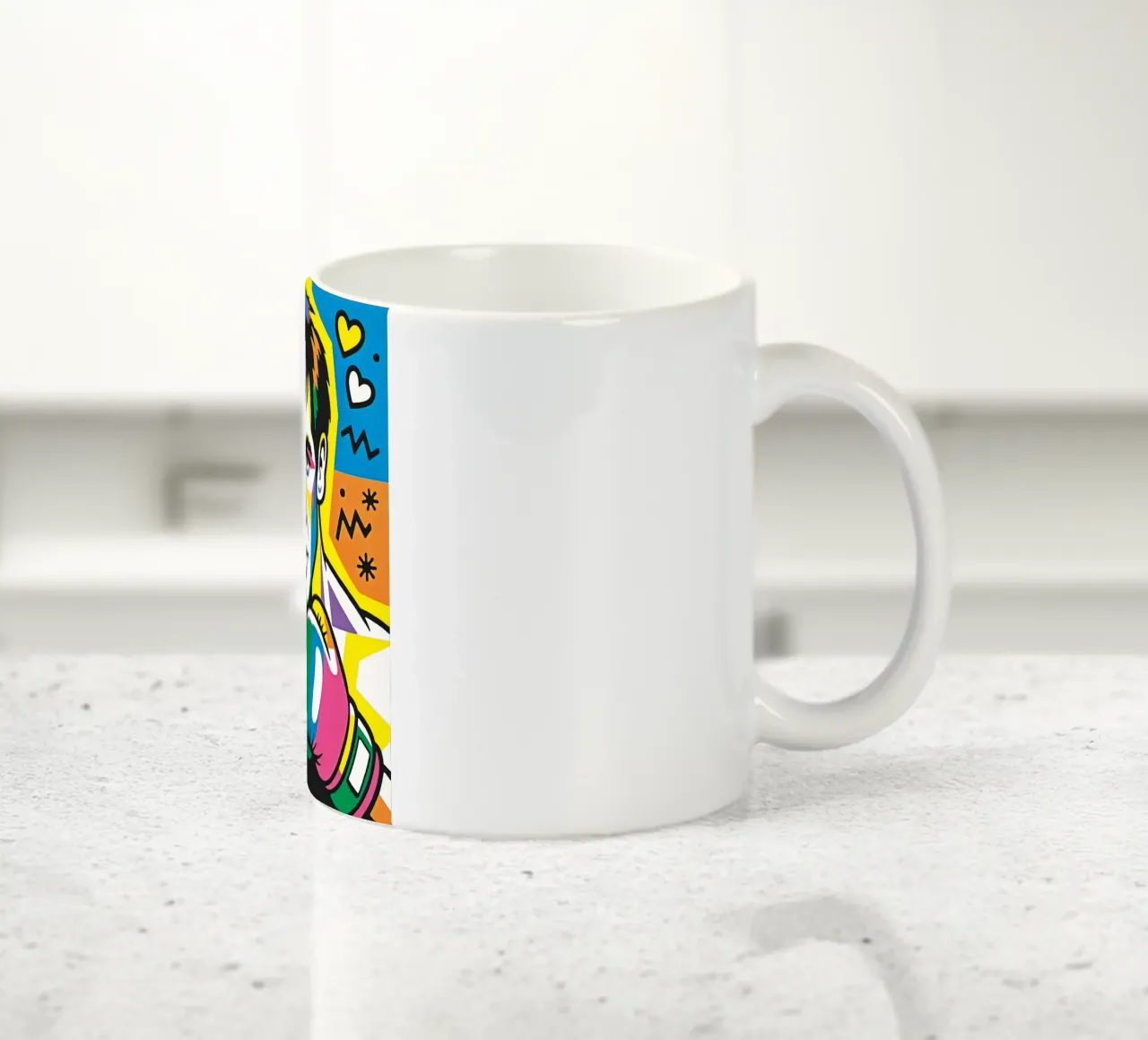 Boxer graph ceramic mug by Fred-Graph