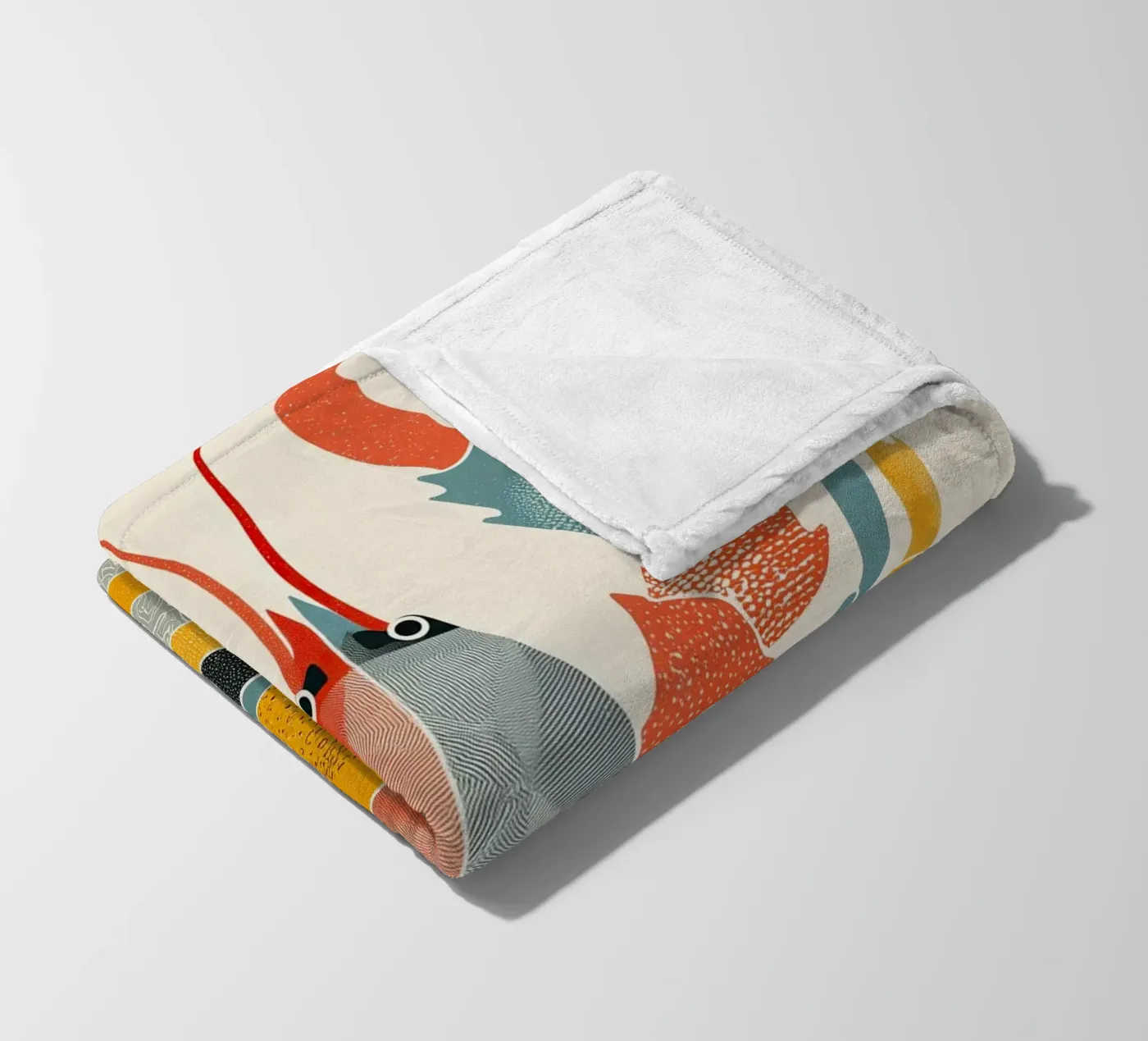 Patterned Lobster Fleecedecke von Luca