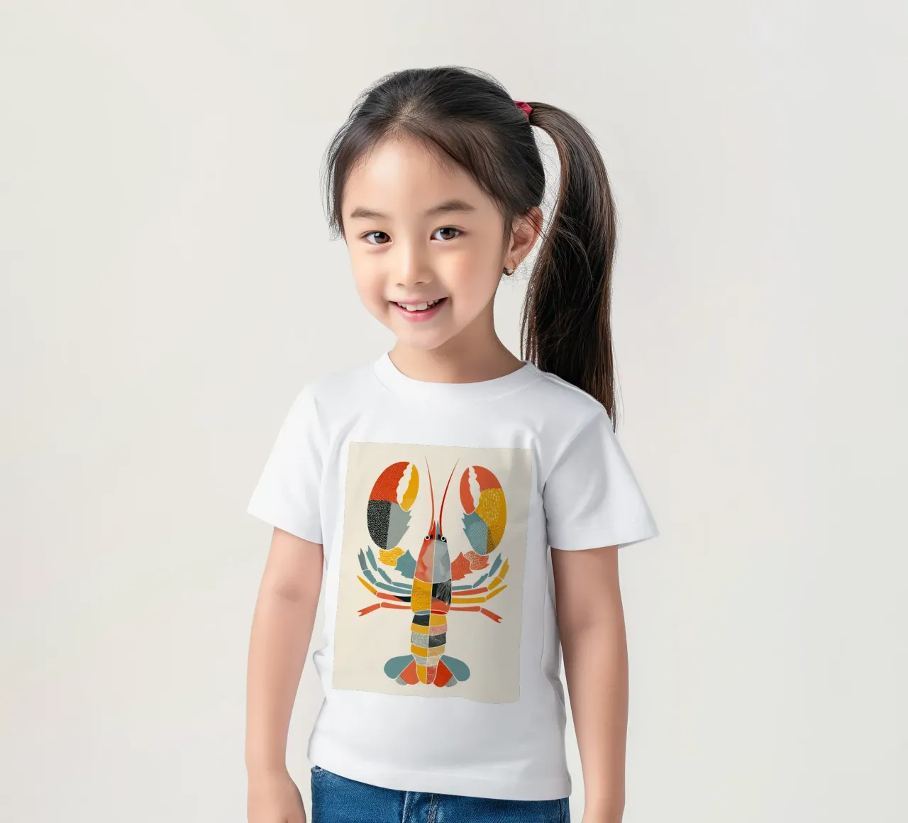 Patterned Lobster t-shirt bambini da Luca