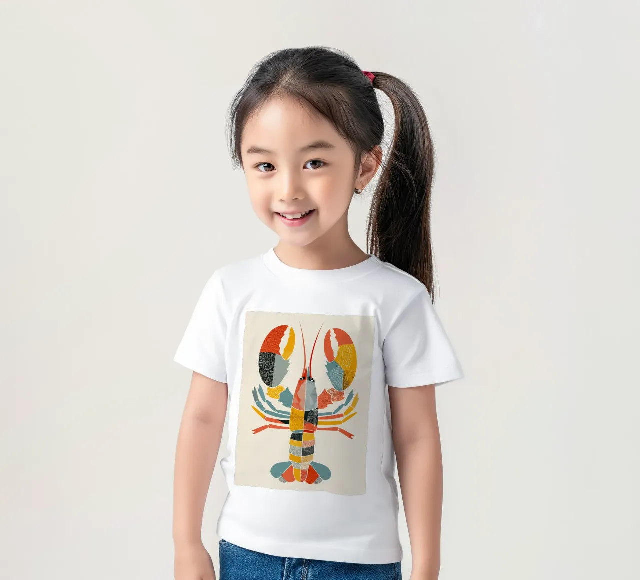 Patterned Lobster t-shirt bambini da Luca