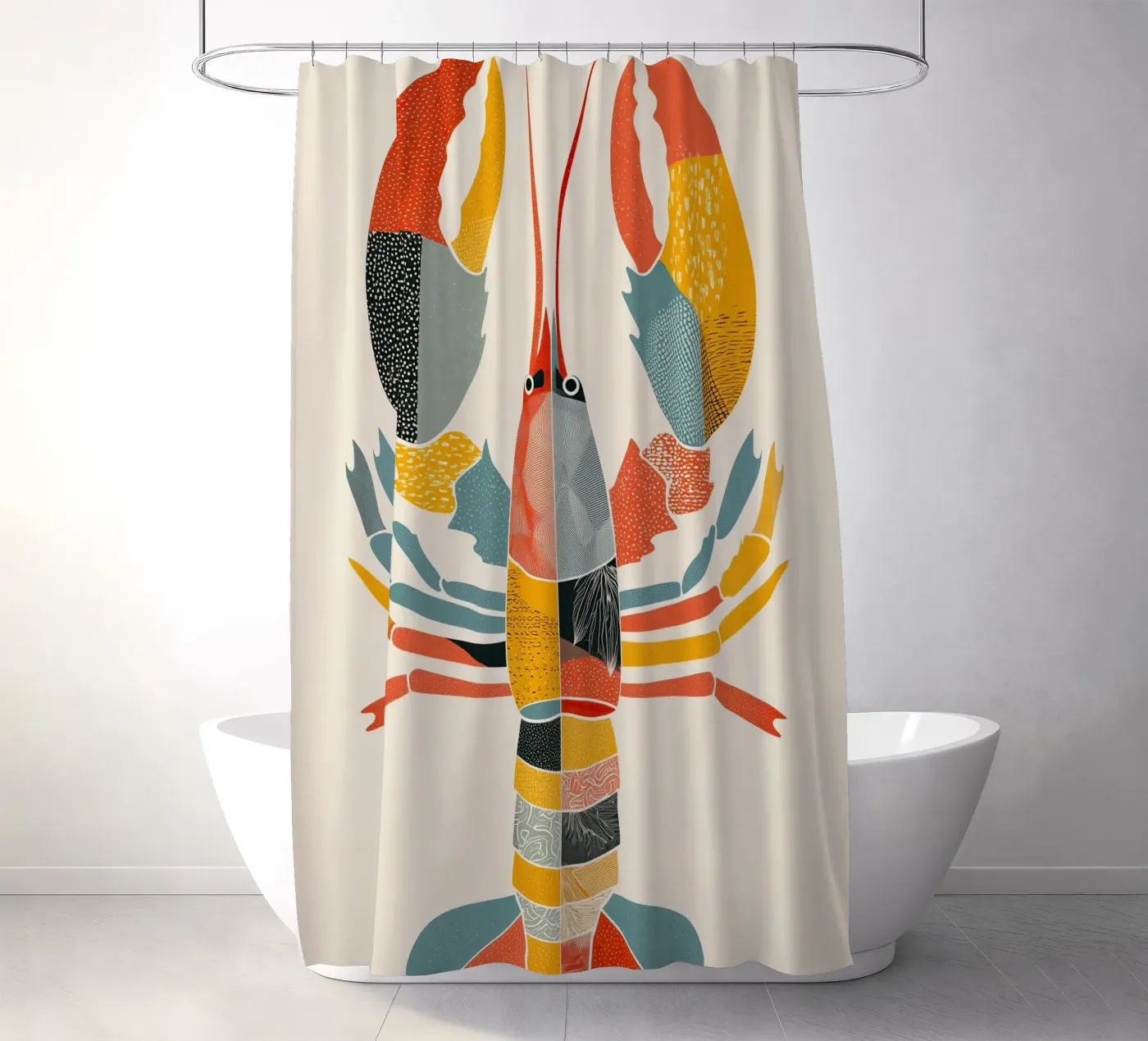 Patterned Lobster Duschvorhang von Luca