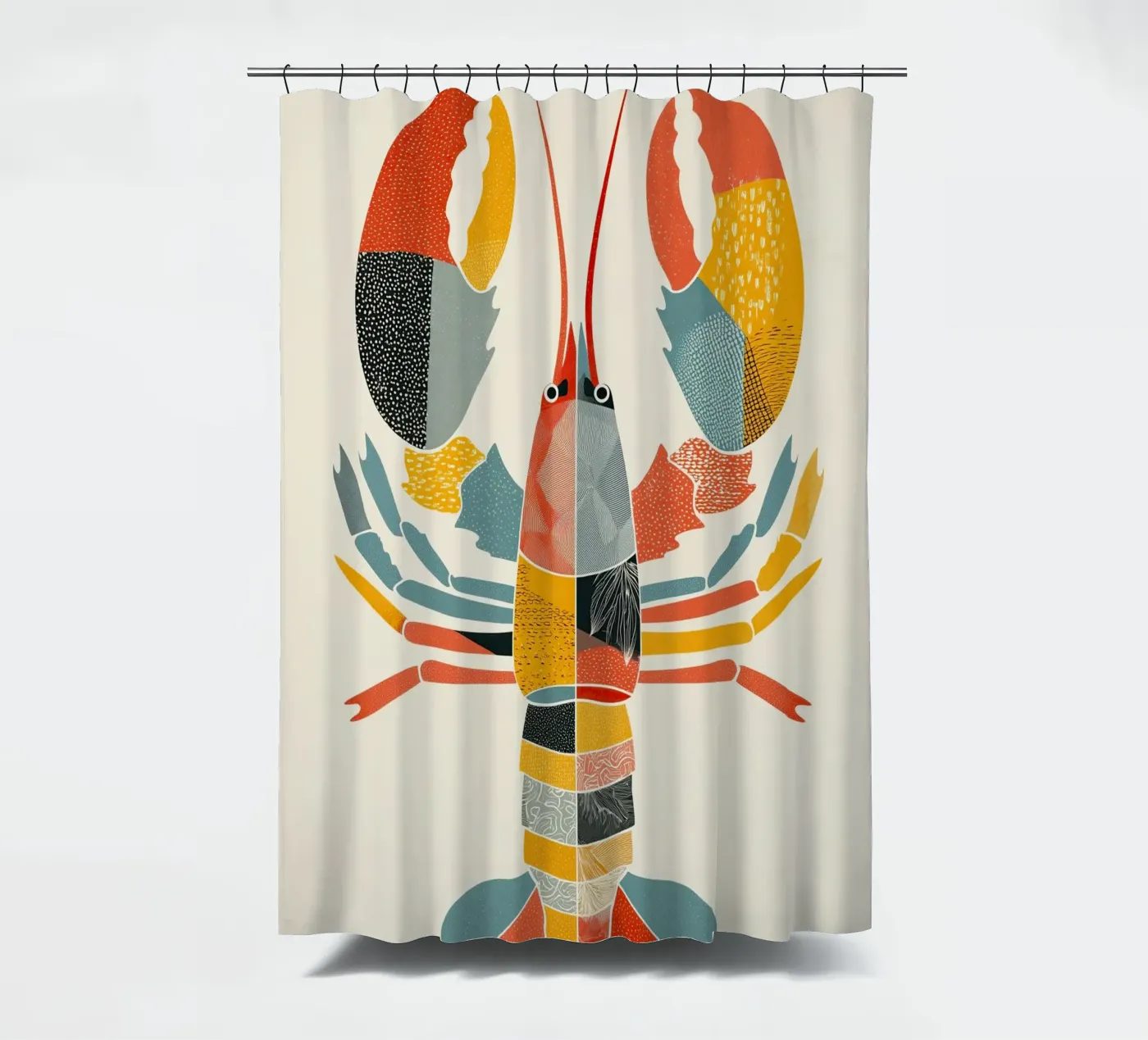 Patterned Lobster Duschvorhang von Luca