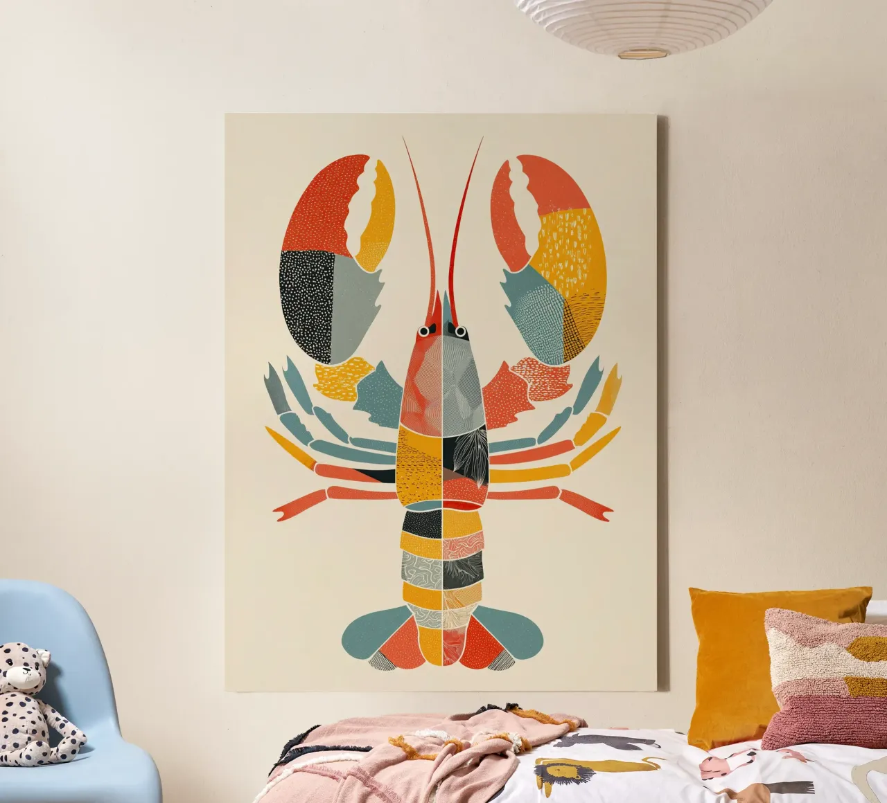 Patterned Lobster tela da Luca