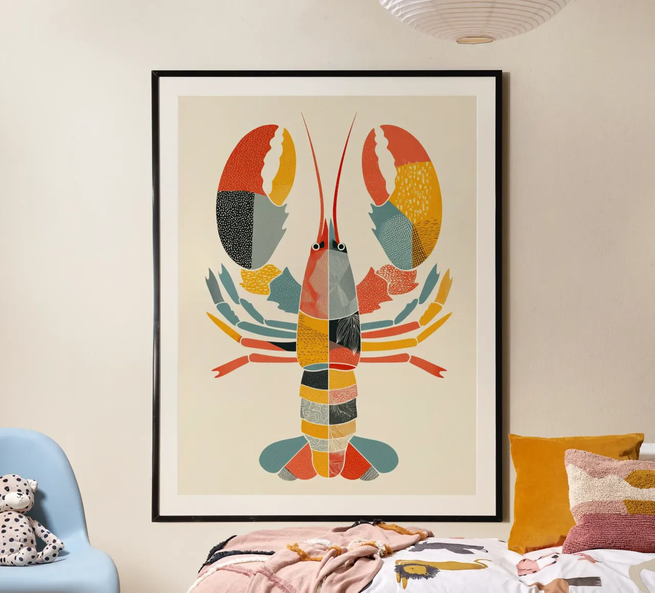 Patterned Lobster poster da Luca