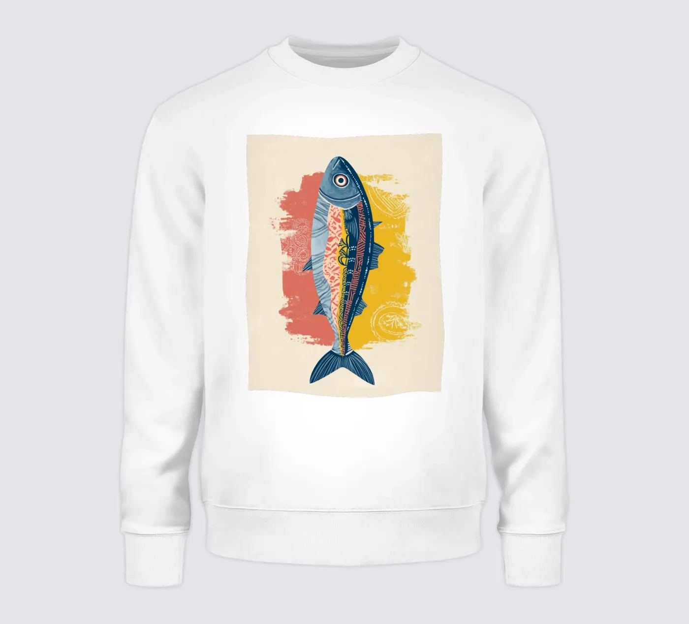 Patterned Fish sweatshirt by Luca