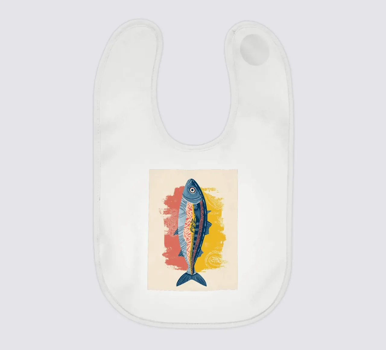 Patterned Fish Babylätzchen von Luca