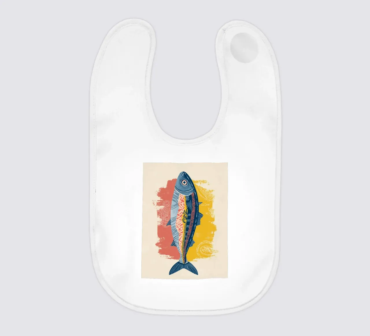 Patterned Fish Babylätzchen von Luca