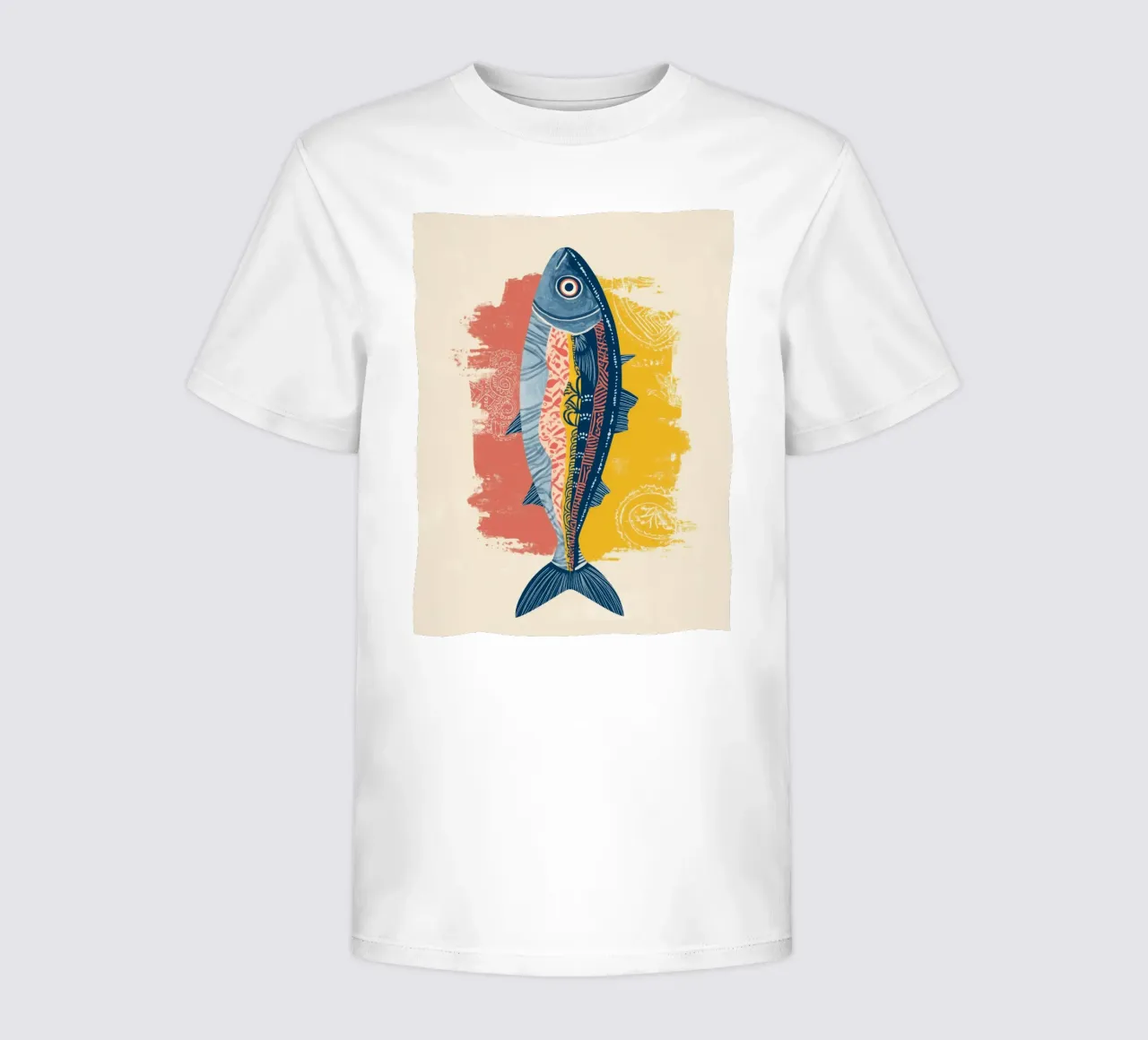 Patterned Fish t-shirt bambini da Luca