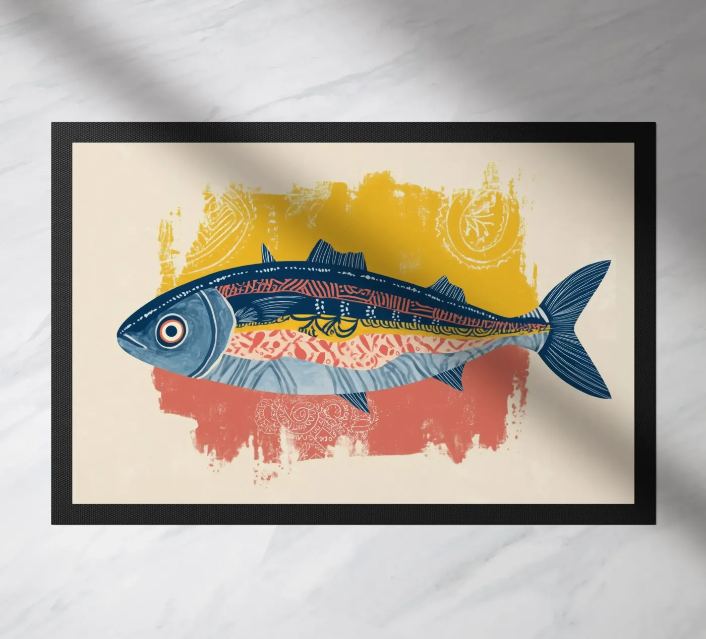 Patterned Fish Fußmatte von Luca