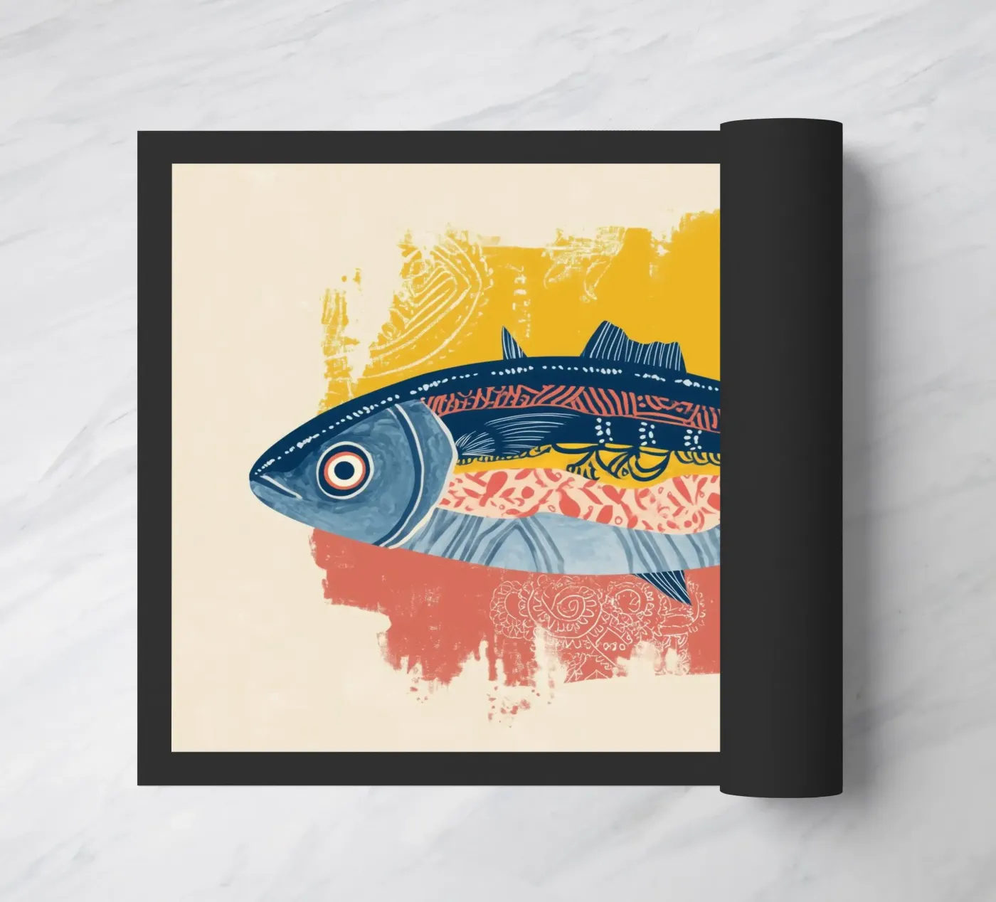 Patterned Fish Fußmatte von Luca