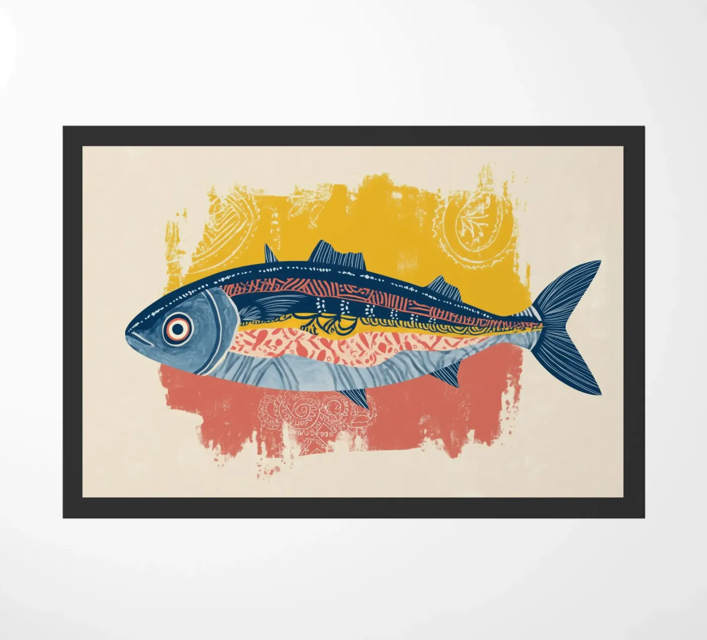 Patterned Fish Fußmatte von Luca