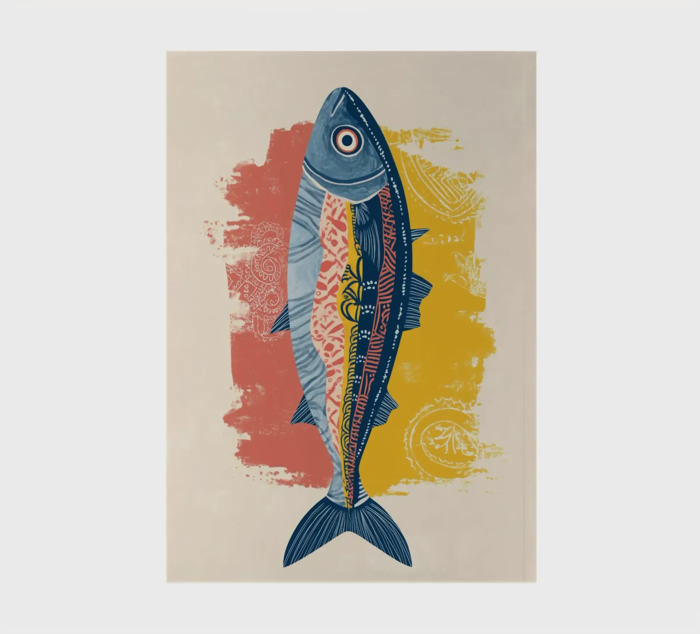 Patterned Fish notitieboek van Luca