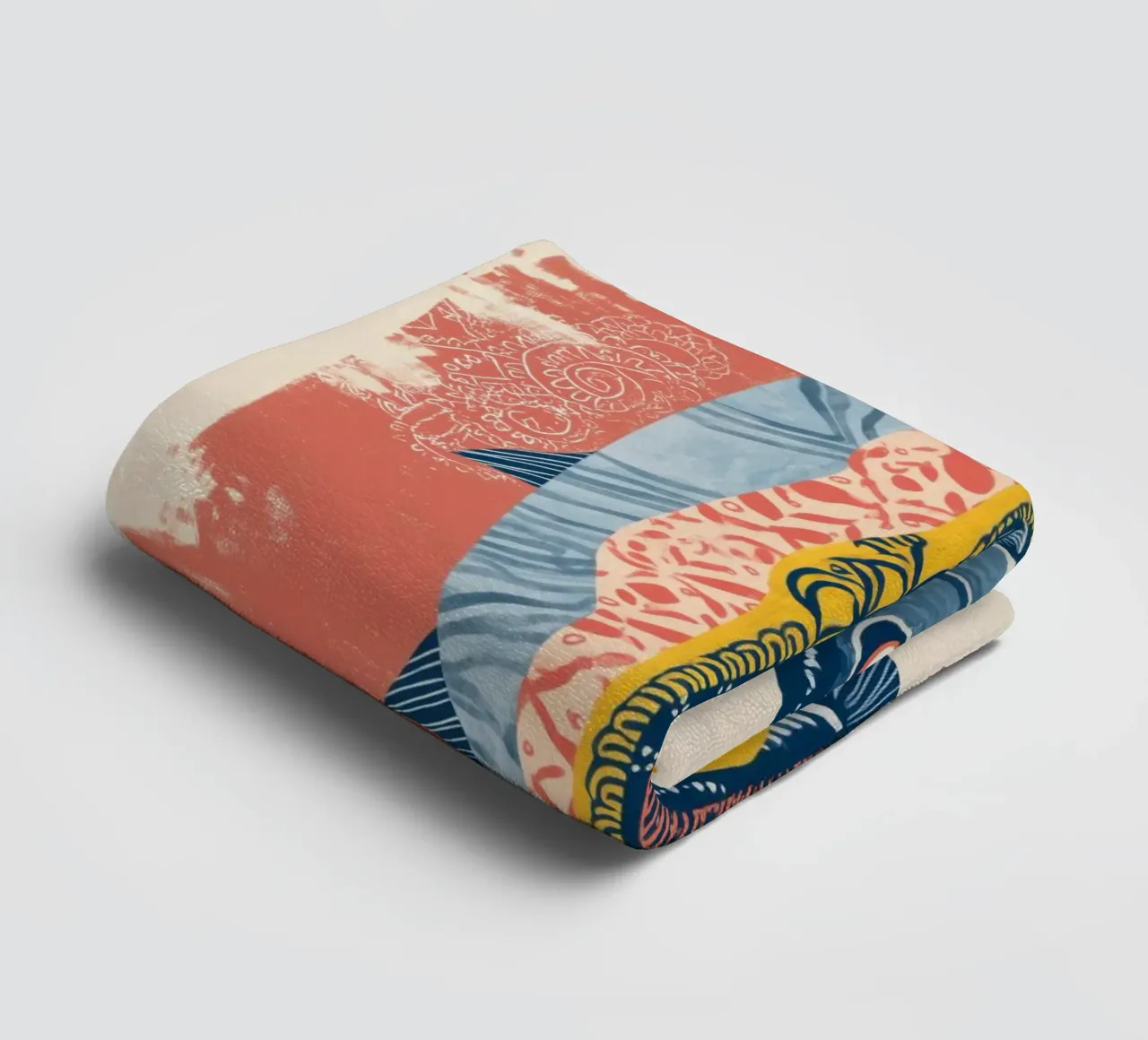 Patterned Fish towel by Luca