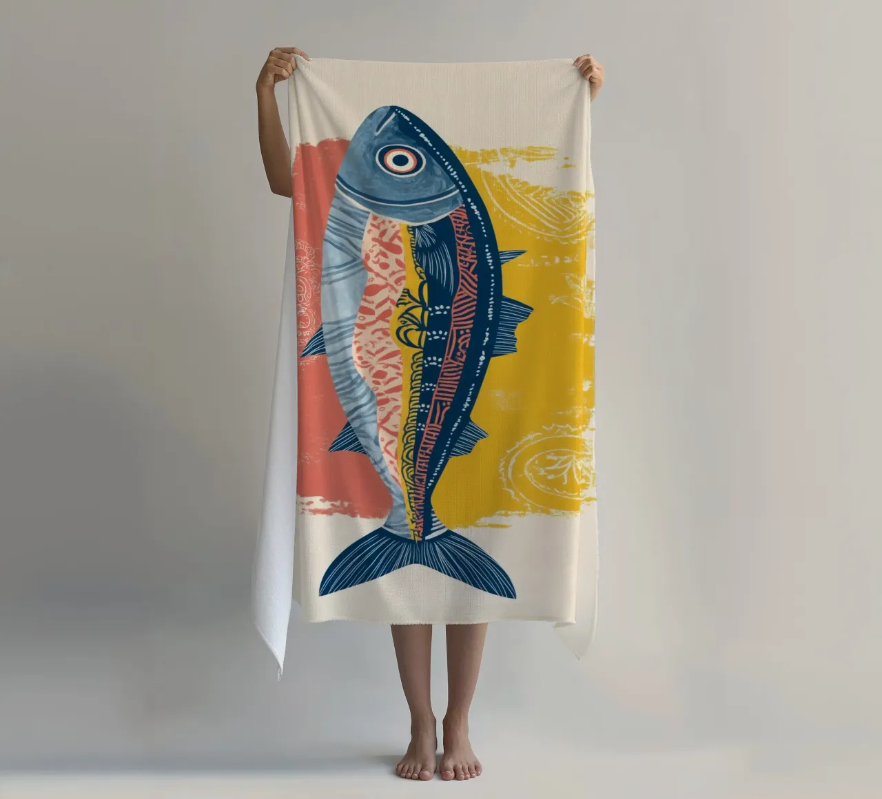 Patterned Fish telo mare da Luca