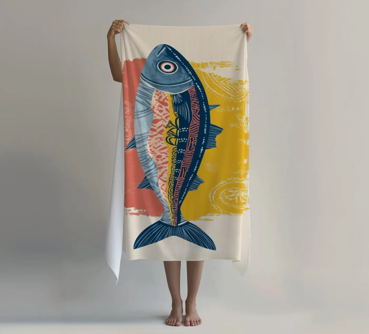 Patterned Fish telo mare da Luca