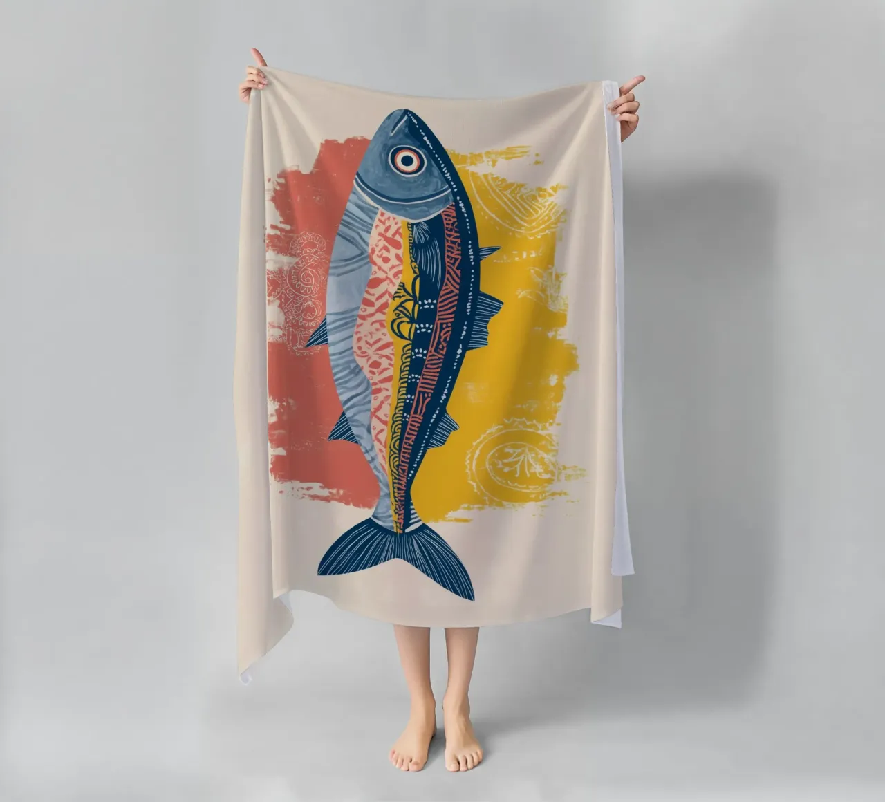 Patterned Fish telo mare da Luca