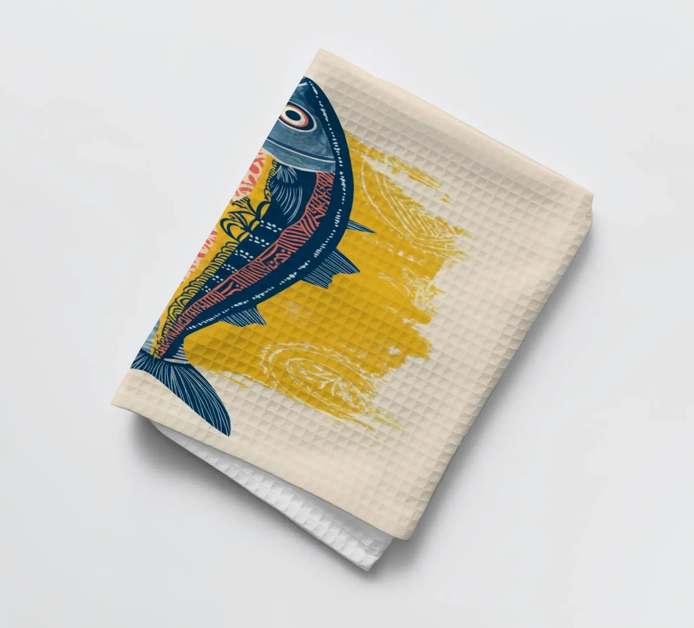 Patterned Fish theedoek van Luca
