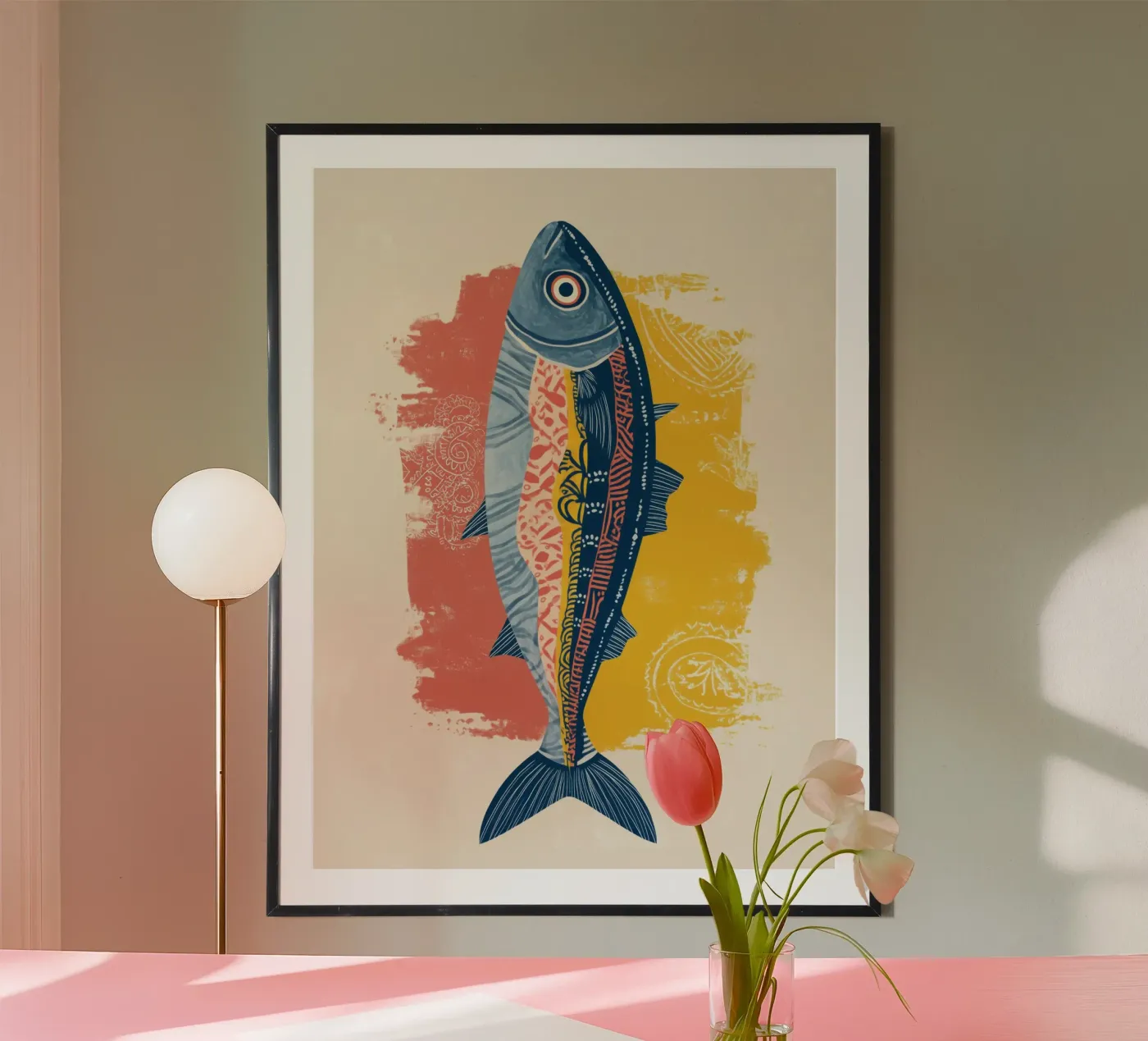 Patterned Fish Poster von Luca