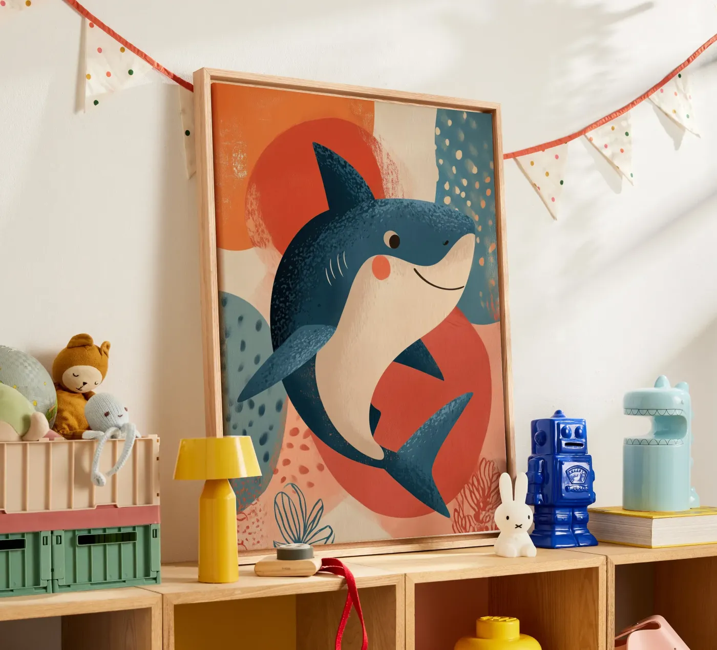 Smiling Shark tela da Luca