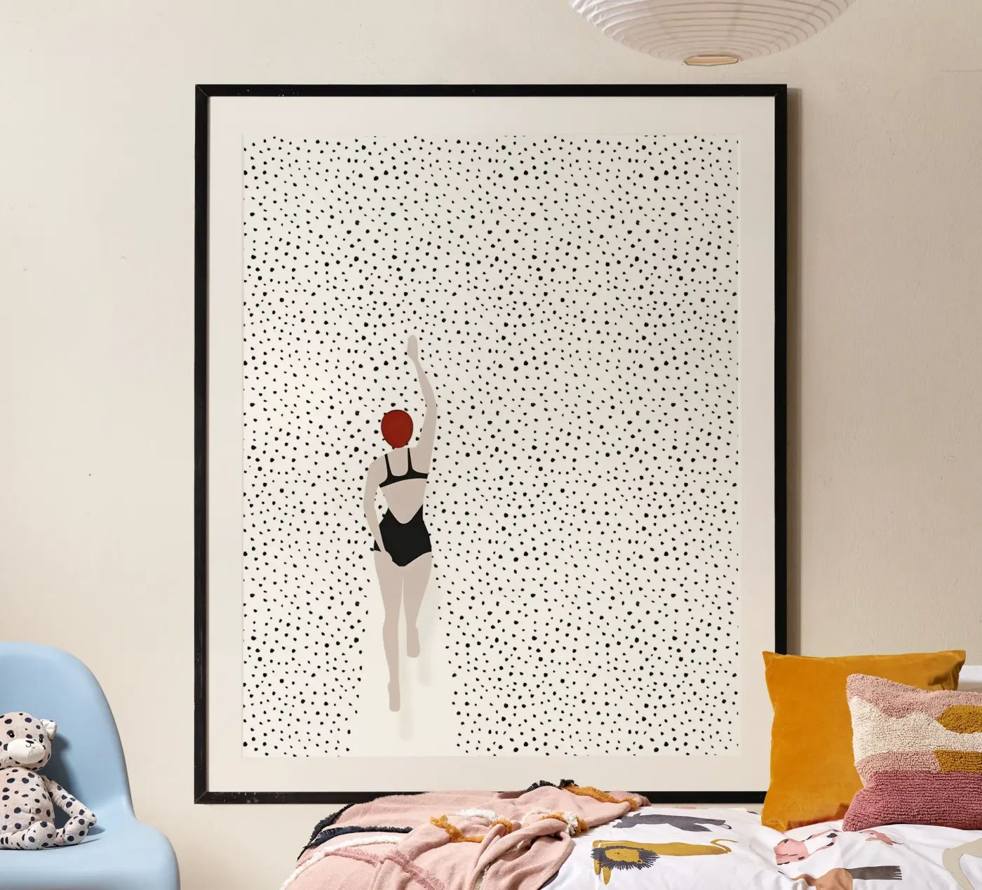 Red Cap Rhythm poster by luxi&lace