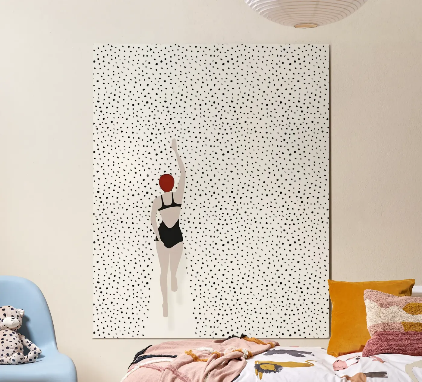 Red Cap Rhythm poster by luxi&lace