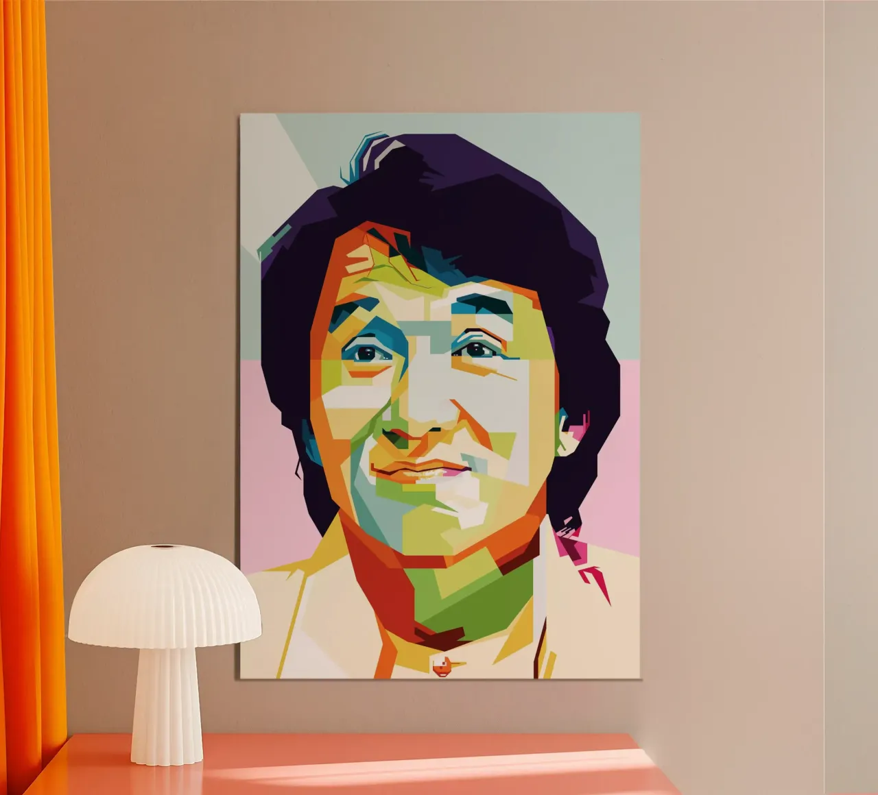 Jackie Chan Style WPAP carta hahnemühle da SW Artwork