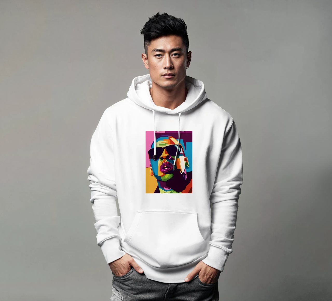 Jay-Z Popart WPAP felpa con cappuccio da SW Artwork