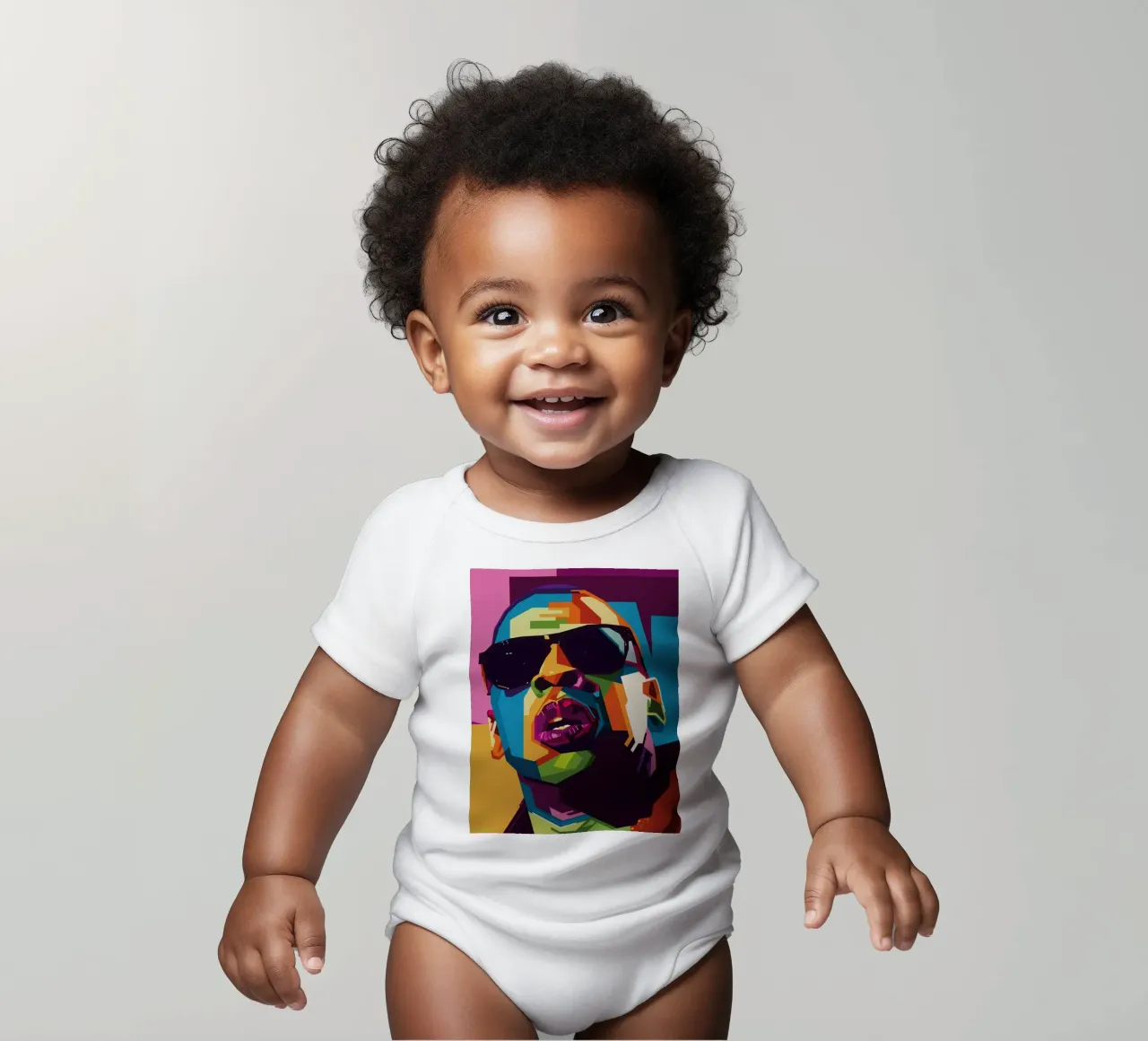 Jay-Z Popart WPAP body neonato maniche corte da SW Artwork