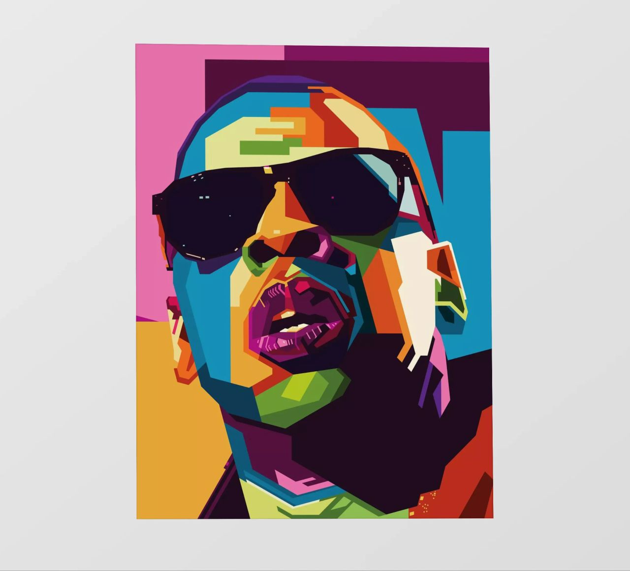 Jay-Z Popart WPAP pellicola backlit da SW Artwork