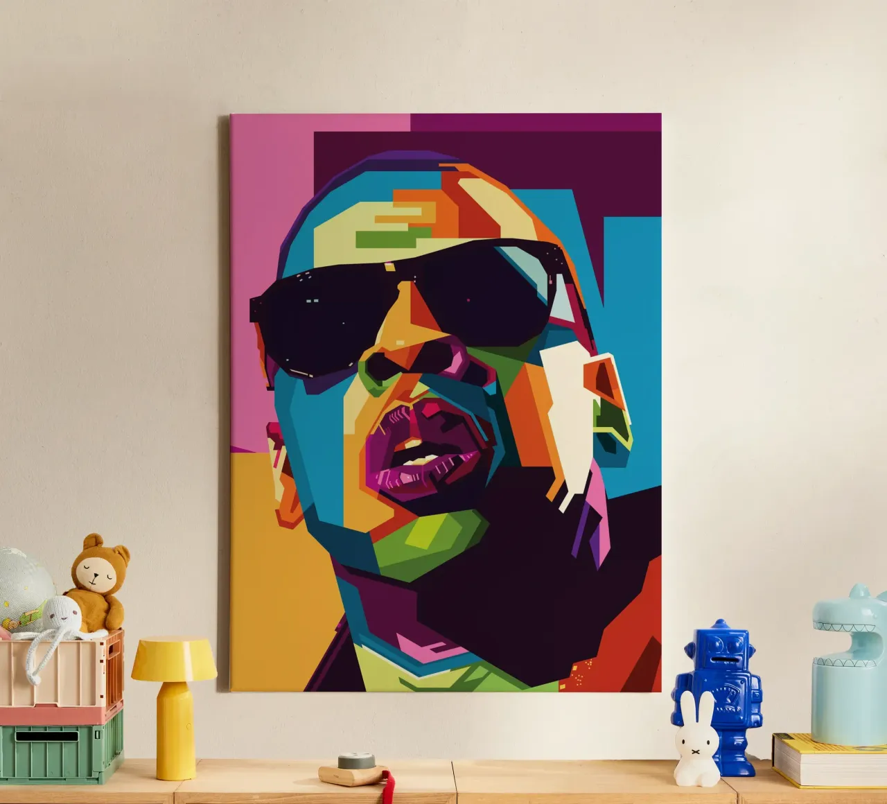 Jay-Z Popart WPAP tela con Cornice a cassetta da SW Artwork