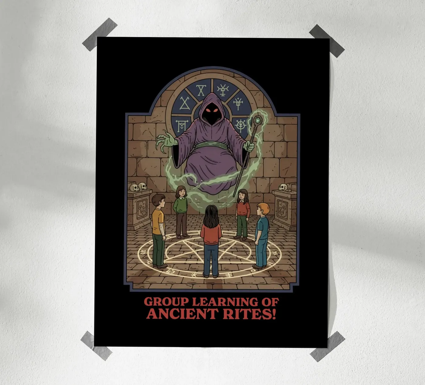 Group Learning Ancient Rites poster by ScaryBoom