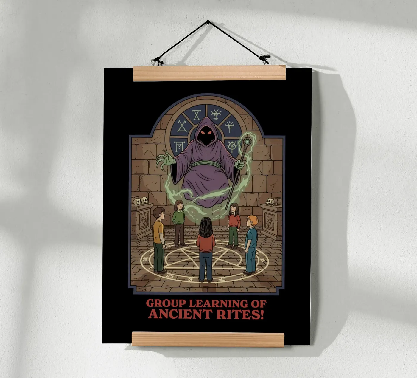 Group Learning Ancient Rites poster by ScaryBoom
