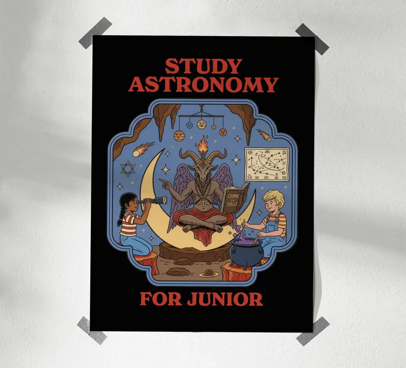 Study Astronomy For Junior poster by ScaryBoom