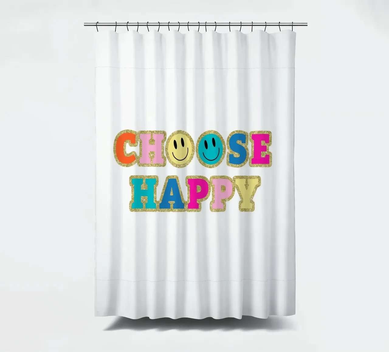 Wählen Sie Happy Duschvorhang von cafelab